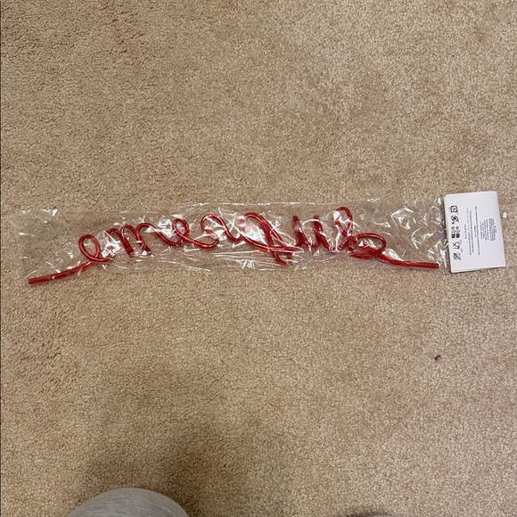 Supreme Red Script Plastic Straw - Picture 2 of 2